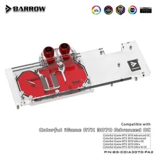 Barrow Full Cover GPU Water Block for Colorful RTX 3070 Advanced OC Ultra W OC