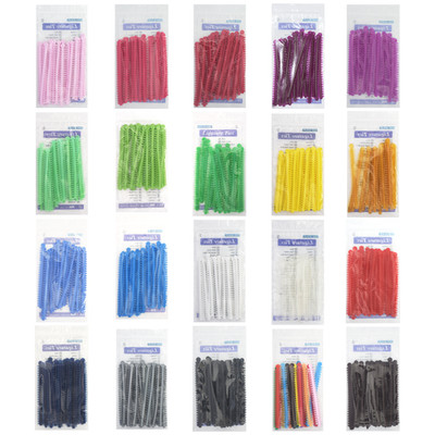 1000Pcs/Pack Dental Orthodontic Elastics Rubber Bands Ligature Ties 48 Colors