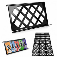 10Pcs Trading Card Display Risers Black Grid Acrylic Card Showcases Display Case