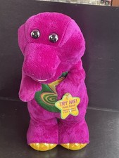 VTG Fisher Price Barney Dinosaur Dino Dance Singing Dancing Spin Toy 2002 Works