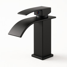 Single Handle Bathroom Faucet Lavatory Faucet Stainless Single Hole-TP, Black