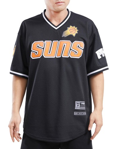 Pro Standard Blk NBA Phoenix Suns Logo Mesh Pro Team Short Sleeve T-Shirt - L