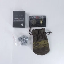 God of War Loot Crate Playing Cards Dice Pin Set Playstation Limited Edition