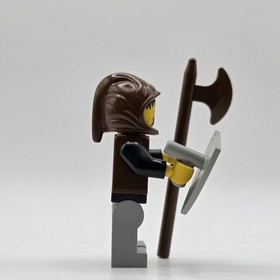 Lego Wolfpack Minifigure cas252 Castle Black Knights 6086 6075 HTF Shield Axe