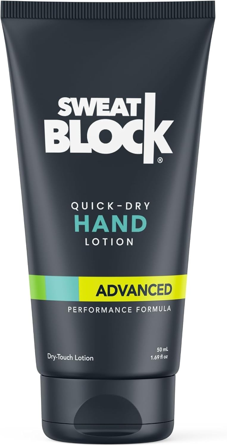 SweatBlock Antiperspirant Hand Lotion for Sweaty Palms 1.69 fl oz Travel Size