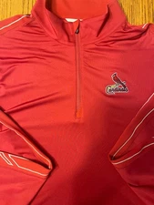 Cutter and Buck St Louis Cardinals Quarter Zip Golf Pullover unixex size 2XL red