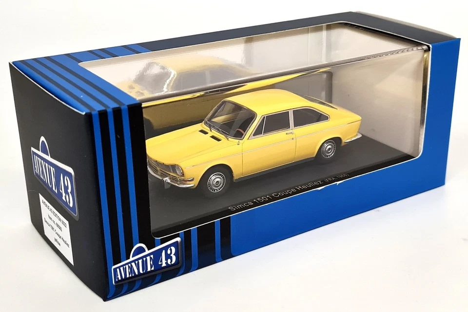 Avenue43 1/43 Simca 1501 Coupe Heuliez 1968 Yellow Resin Scale Model Car - Image 2 of 4