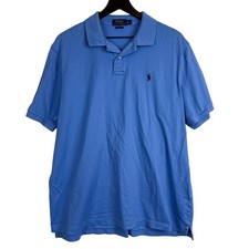 Polo Ralph Lauren Mens Classic Fit Sleeve Logo Shirt Blue - XL