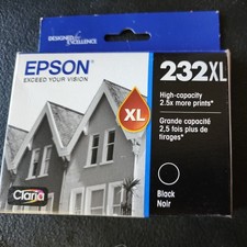 Epson 232XL Black High Capacity Genuine Ink Cartridge 1 Ct T232XL120-S Exp 3/28