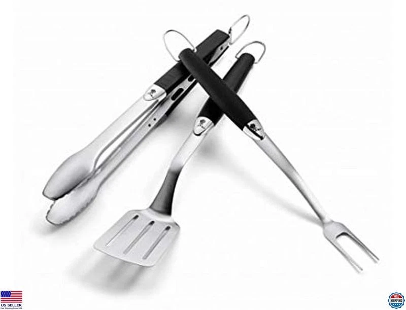 Weber 3-Piece BBQ Tool Set – Essential Grilling Accessories for Perfect Cookouts - Image 3 of 4