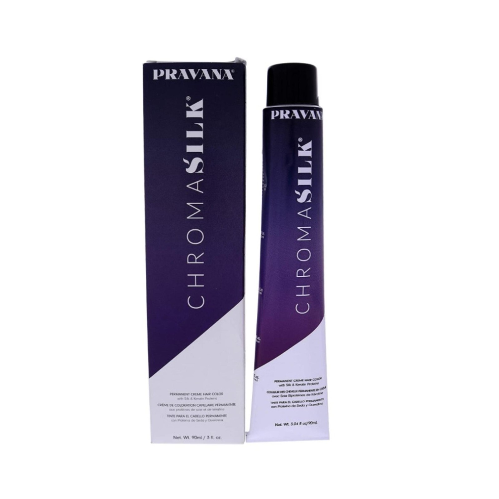 Pravana ChromaSilk Creme Hair Color - 1N Black 3 oz