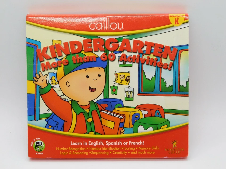 caillou Kindergarten Learn in English, Spanish or French - Image 2 of 4
