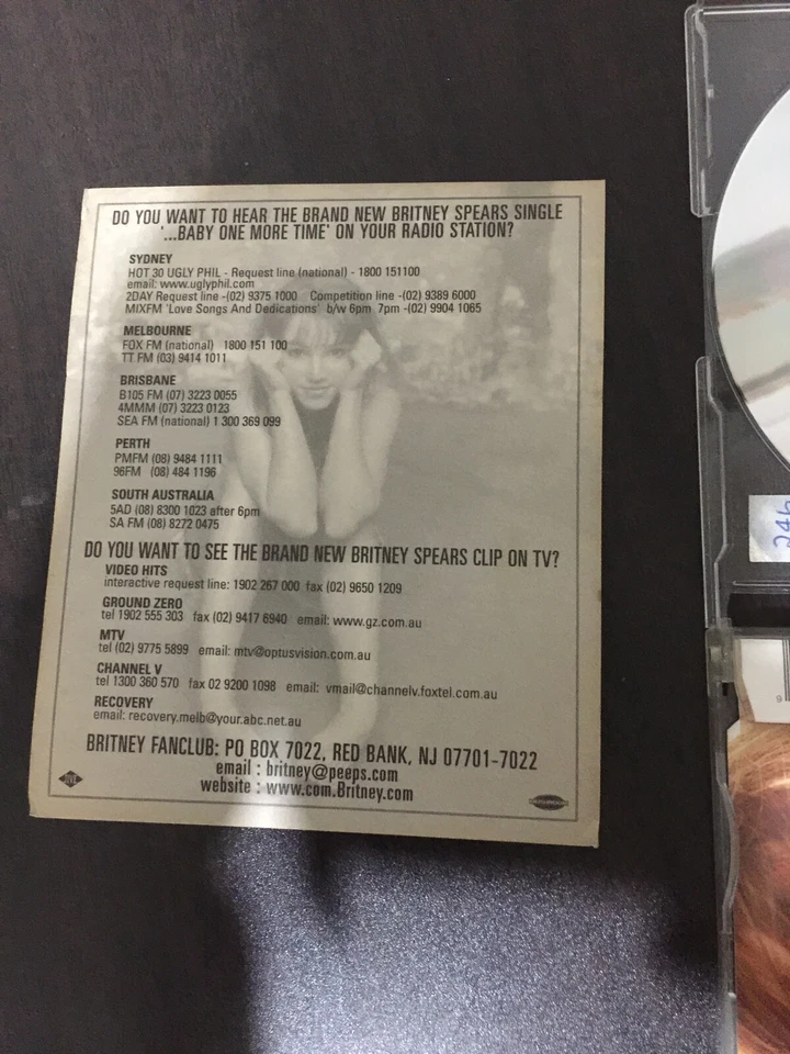 britney spears baby one more time cd single aussie enhanced cd - Image 3 of 4