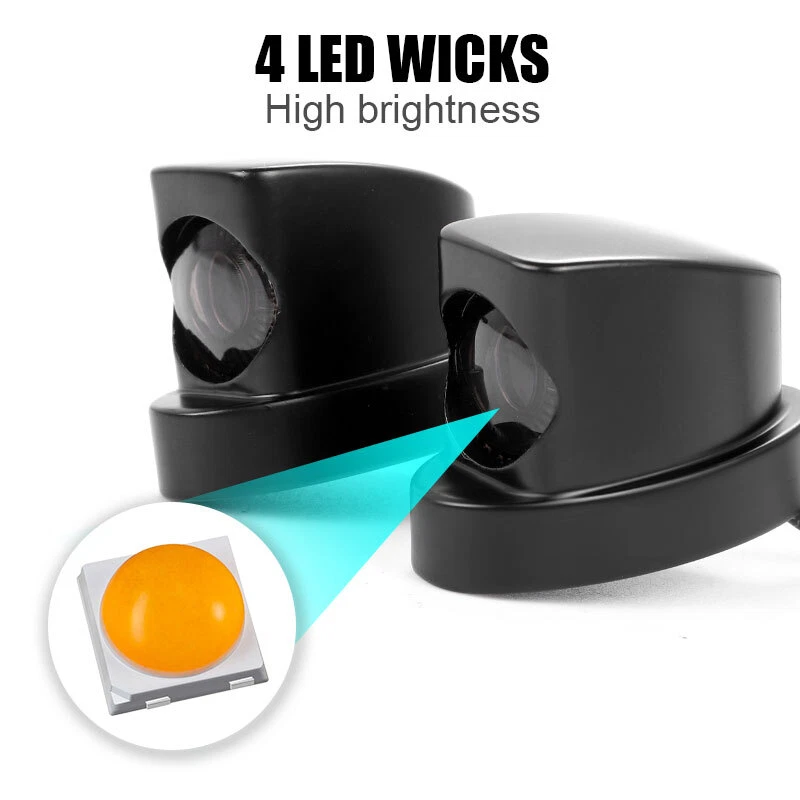 Street Bike Rear Fender Struts Amber LED Turn Signal Lamp For Suzuki RM125 w/DRL Foto 4 de 4