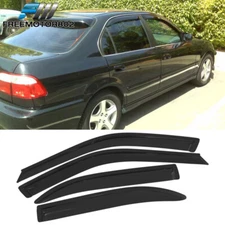 Fits 96-00 Honda Civic Sedan Slim Style Window Visors Rain Sun Guard Deflector