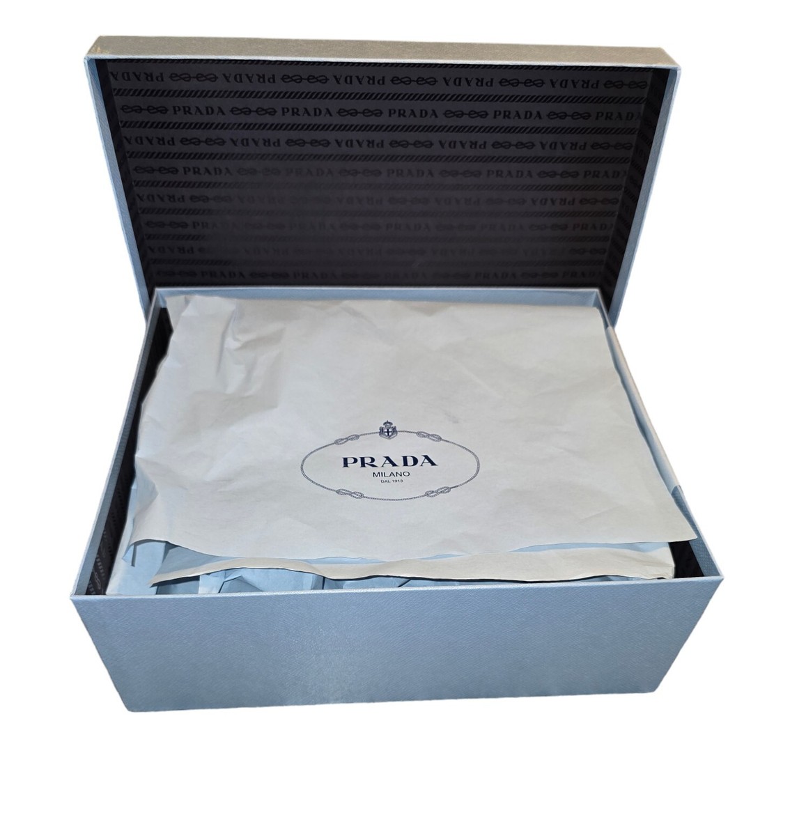 PRADA　シューズBOX PRADA Empty Shoe Box Milano Dal 1913 Blue 12x10x4.5