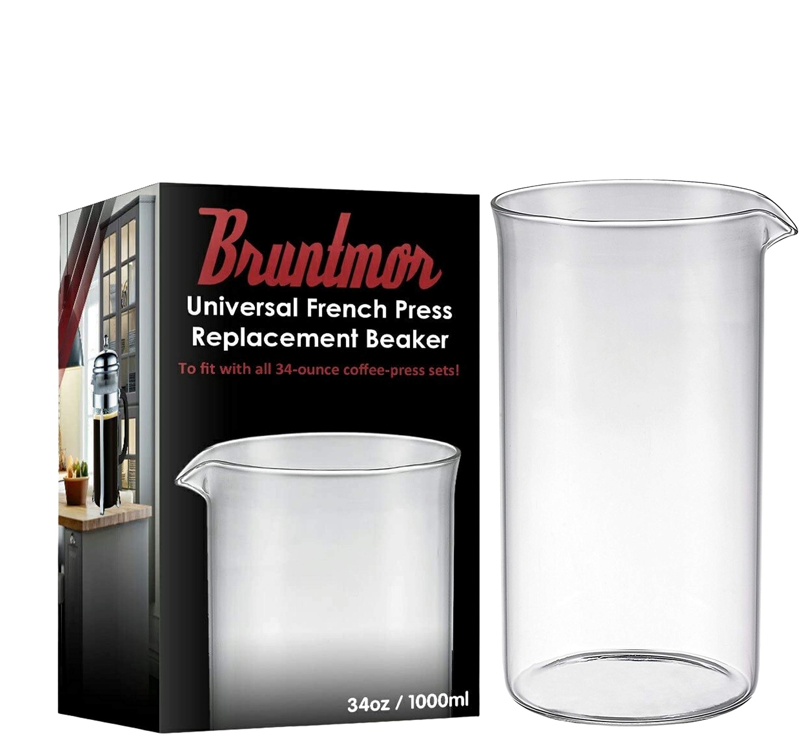 Coffee 8 Cup Universal Replacement Beaker Glass Carafe Fits 