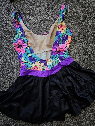 Vintage Sun Streak Swimsuit sz 14 - Picture 3 of 6