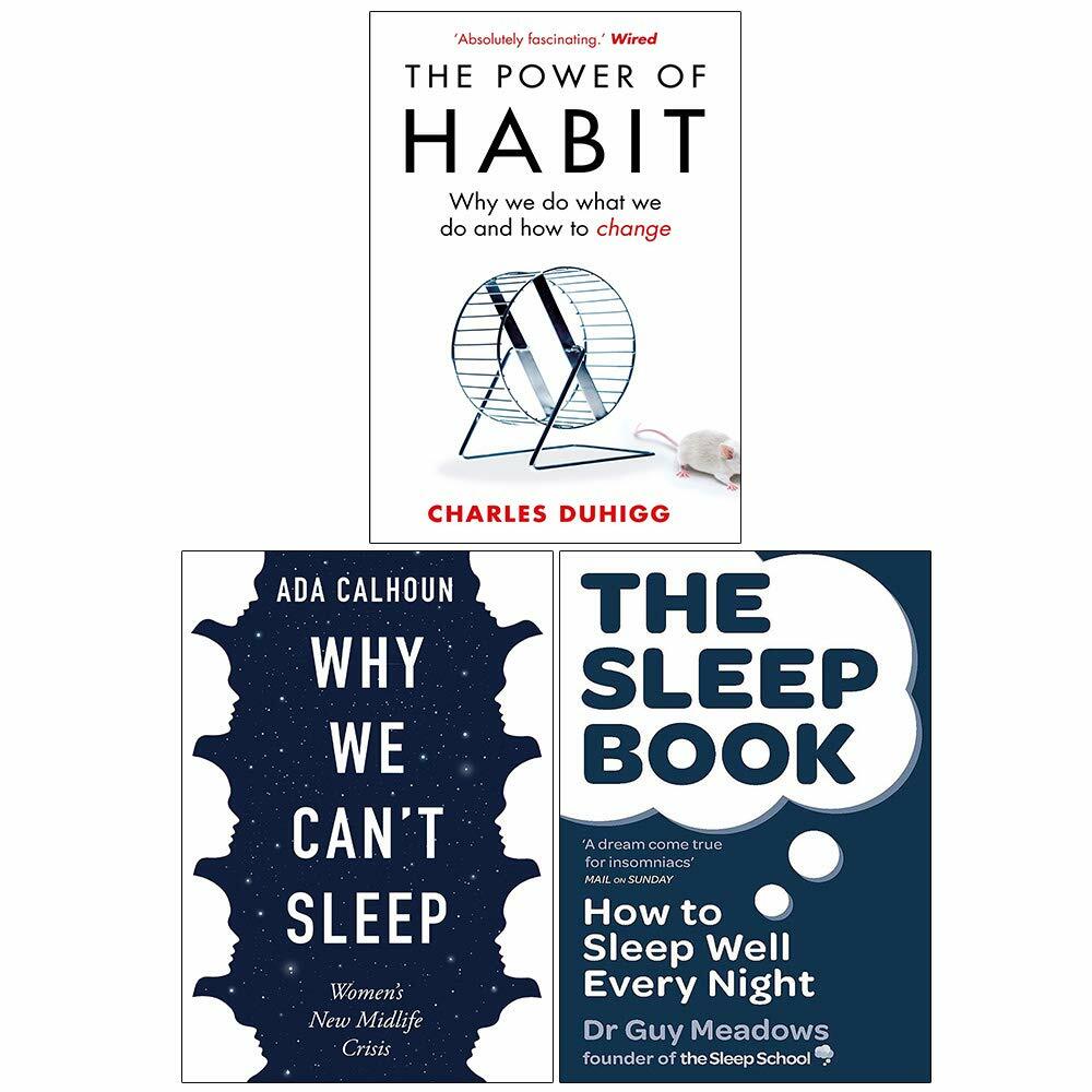Charles Duhigg Unisex The Power Of Habit, Why We Can't Sleep, The Sleep Book: How To Sleep Well Every Night-3-Book Set-Non Fiction - Paperback - Image 2