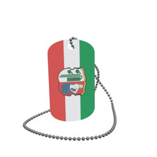 Dog Tag Flag Wei enbrunn Dog Tag Aluminium 30 x 50 mm