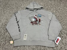 NEW Marvel Hoodie Adult Medium Gray Captain America Heroes Villains 60th Disney
