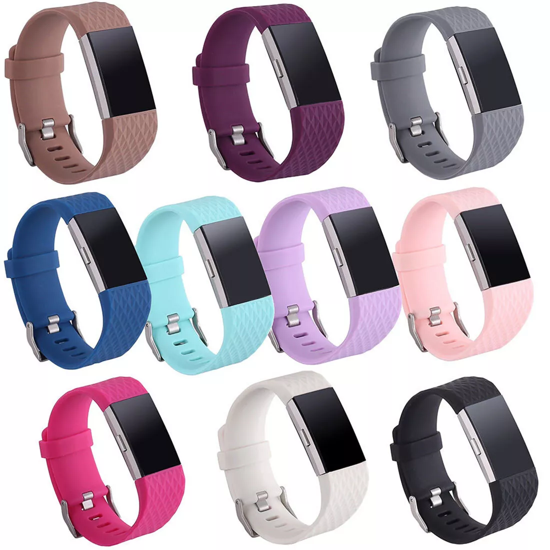 Fitbit Charge 2 Replacement Strap Silicone Watch Bands | eBay