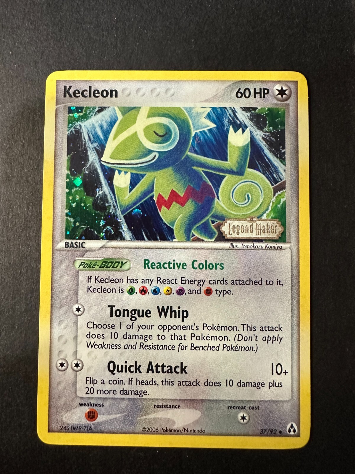 Pokemon - Kecleon 37/92 Reverse Holo Rare Stamped - EX Legend Maker NM