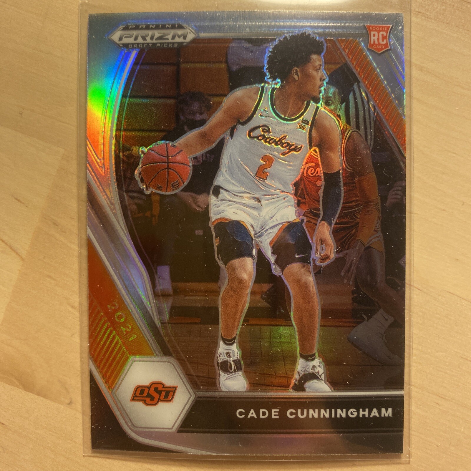 Cade Cunningham 2021-22 Panini Prizm Draft Picks SP Silver Prizm RC #1