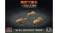 Sd Kfz 250 Scout Troop German Late War Flames of War NEW
