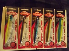 Lot Of 5 Berkley Drift Walker 110 1/2OZ Sexy Back Oli Shd CJ Shd Blu Bull MF Shd