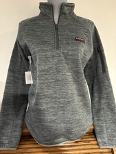Simply Southern Women s Heather Gray Quarter Zip Pullover Size M Retail 47.98