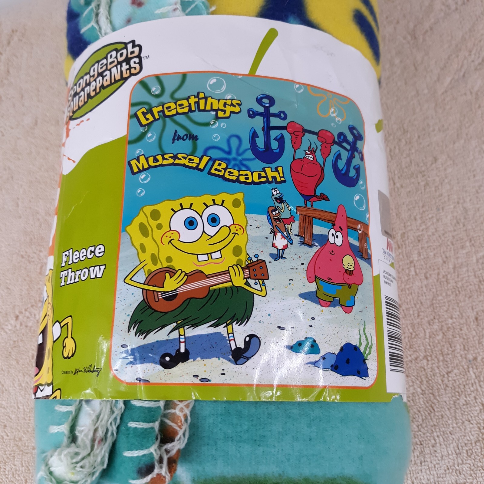 SPONGEBOB Squarepants Fleece Throw Blanket 50