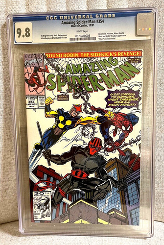 Amazing Spider-Man #354, CGC 9.8, White Pages