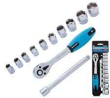 Bluespot 12 Pc Metric Socket 1/4" Drive Ratchet Extension Bar Set 4mm to 13mm