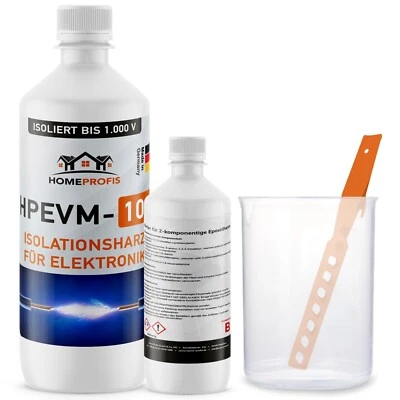HOME PROFIS Elektrovergussmasse HPEVM-100 Elektronik Isolation Gießharz LED Epoxy Epoxidharz