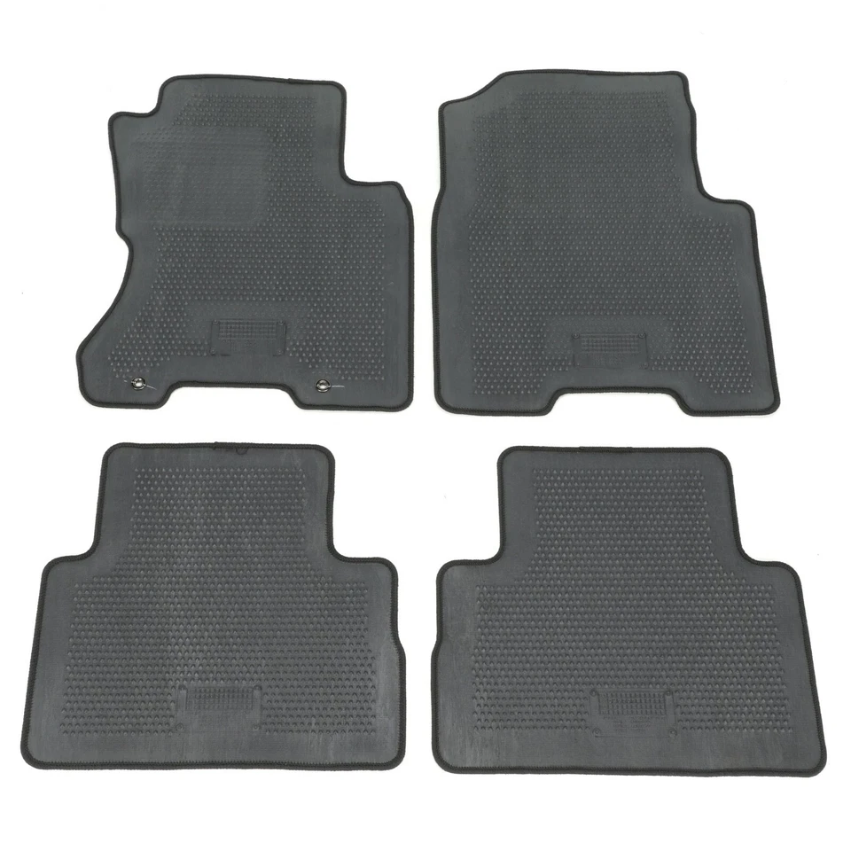 Juego de 4 alfombrillas delanteras y traseras Nissan Rogue 2008-2013 negras alfombrillas OEM NUEVAS Foto 2 de 3