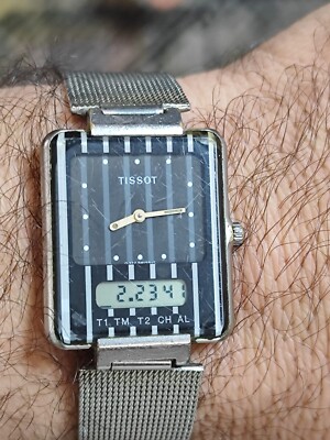 TISSOT DUAL TIMER D372660 WATCH TISSOT TWO TIMER DRIVER WORKING