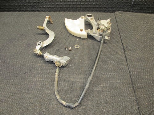2006 KAWASAKI KX450F KX 450F REAR BRAKE ASSEMBLY PEDAL LINES & CALIPER