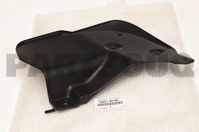 7662160160 Genuine Toyota MUDGUARD, FRONT FENDER, RH 76621 7662160160 Genuine Toyota MUDGUARD, FRONT FENDER, RH 76621