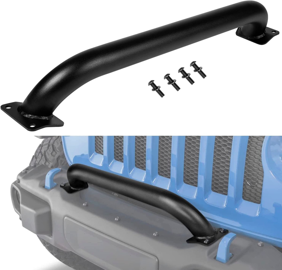 For Jeep Wrangler Gladiator JL JT 2018-2024 Grille Winch Brush Guard # 82215351 For Jeep Wrangler Gladiator JL JT 2018-2024 Grille Winch Brush Guard # 82215351