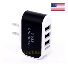 3.1 A Triple USB Port Home Wall Charger Adapter For iPhone 4 5 6 LG HTC Samsung