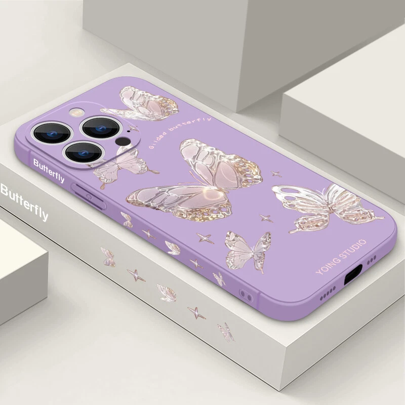 Butterfly Lanyard Soft TPU For iPhone 15 Pro Max 14 13 12 11 X XS XR Case Cover - Image 2 of 4