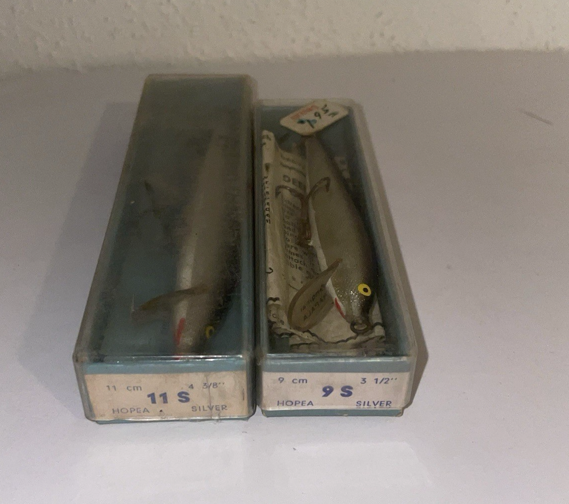Lot De 2 Leurres Vintage Rapala Wobbler - The Original Finnish Minnow - 9S & 11S, Finlande