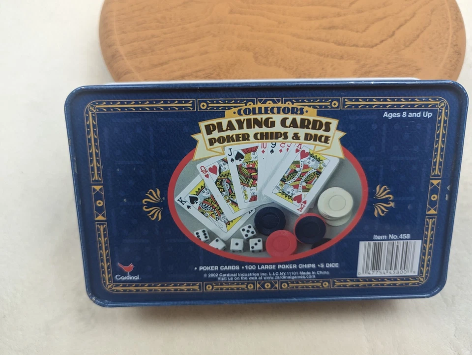 Collectors Playing Cards Porker Chips And Dice. Casino Jackpot Vagas Strip  - Image 3 of 4