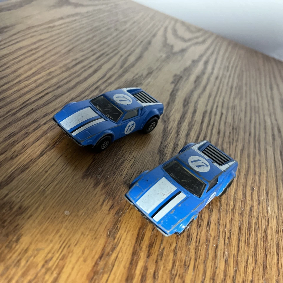 2 Matchbox Superfast No 8 DE TOMASO PANTERA Синий 1975 Lesney Гонконг Игрушечный Автомобиль - Изображение 4 из 4