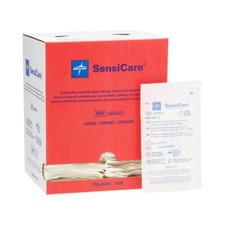 SensiCare Sterile Vinyl Exam Gloves, Large, 100