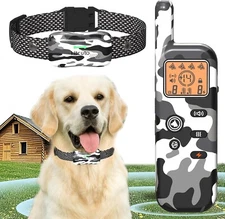 Htcuto Wireless Dog Fence Ultrasonic Training Collar Adjustable 1160 Yard 4 Mode