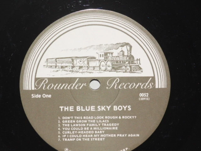 The Blue Sky Boys LP Bill and Earl Bolick 1976 Rounder Bluegrass Vinyl VG Plus - Image 2 of 3