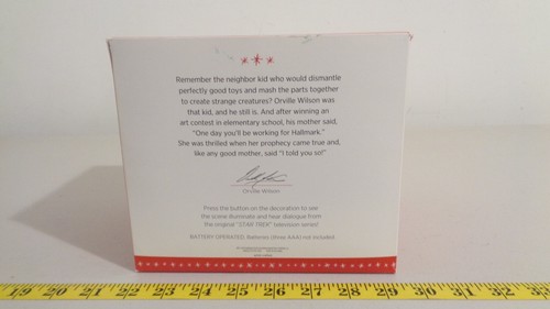 Star Trek Classic TOS Hallmark To Boldly Go Tabletop Ornament 2016 - Picture 6 of 12