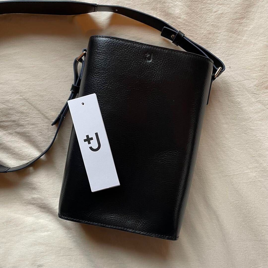 NEW Uniqlo +J Jil Sander Leather Shoulder Bag Black NEW Uniqlo +J Jil Sander Leather Shoulder Bag Black